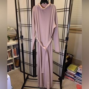 Baby Pink Modest Sweater Dress